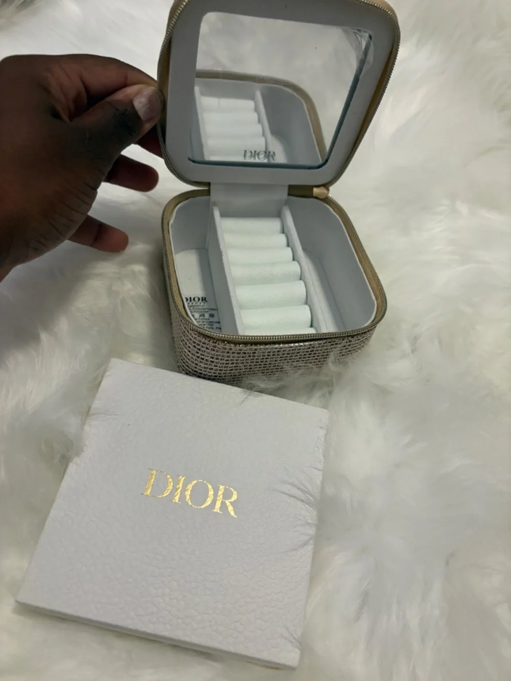 Dior Beauty Holiday Limited Edition 2025 Gold Travel Jewelry Box GWP